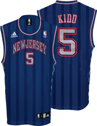 Jason Kidd Youth Jersey: adidas Blue Replica #5 New Jersey Nets Jersey