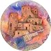 Thirstystone TS308R Natural Sandstone Coaster Set Pueblo Scene
