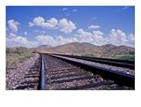 Railroad Tracks, AZ Photographic Poster Print by Len Delessio, 16x12