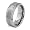 Brushed and Polished Beveled Edge Tungsten Carbide Ring (8.0 mm)- Size 9.5