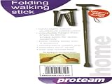 Folding Walking Stick - Black