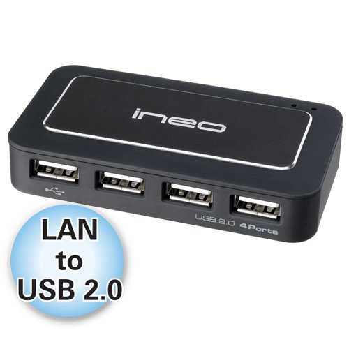 ineo I-NC04 Printer Server Sharing data via Network USB Hubthumbnail