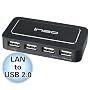 ineo I-NC04, Network USB Hub, Printer Server, Sharing data via LAN,USB X4 ports, Household/ Small Business use Preferred, Support Windows XP, Vista and Windows 7 (32/64bit)