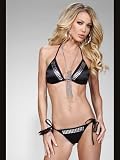 Sexy Black Studded Nailhead Bikini - ONE SIZE