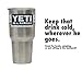 YETI Rambler Cup Custom Colors, 30 oz, Stainless Steel Tumbler, Travel Mug, Powder Coated (Intense Red)