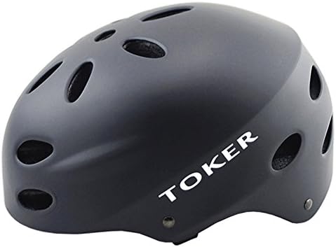 Cycling Helmet Road And Mountain Bicycle Helmet Extreme Sport MTB BMX Skateboarding Skate Bike Helmet Color Black Size 52-61CM (L 58-61 cm)