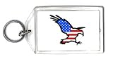 Keychain with flag, american, eagle