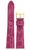 Watch strap band Genuine Crocodile Strap 22mm Hot Pink