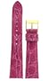 Watch strap band Genuine Crocodile Strap 22mm Hot Pink