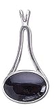 Solid Sterling Silver Onyx Pendant