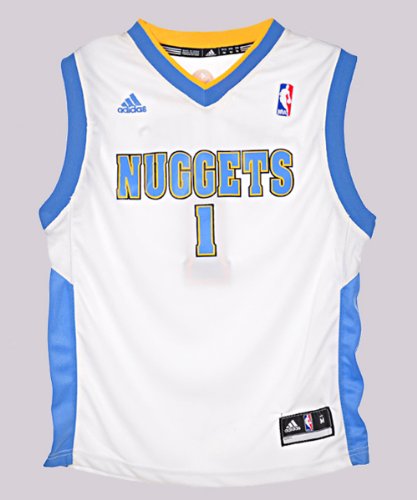 Adidas Denver Nuggets Chauncy Billups Youth (Sizes 8-20) Revolution 30 Replica Home Jersey Medium