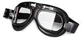 Bikers Choice Red Baron Aviator Goggles Black