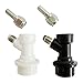 Cornelius Corny Keg Ball Lock Disconnects SET Flared Gas In Liquid Out +2 Swivel Nut Stems by Happybrew
