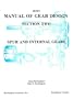 Manual of Gear Design: Spur and Internal Gears