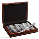Oneida Flatware Frost Steak Of 8