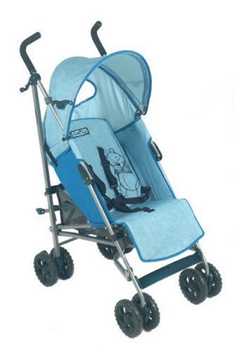 Childrens Toyshop  Toys : Zorbit : Memphis - Winnie the Pooh Push Chair and Raincover - Blue Stroller