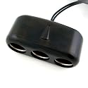 KFZ Adapter Stecker Verteiler 3-fach für 12 Volt Zigarettenanzünder Schwarz CZ-103