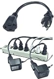AC Power OutletSaver Adaptor 10 inch Black.