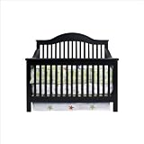 DaVinci Jayden 4-in-1 Convertible Wood Baby Crib w, Toddler Rail in Ebony