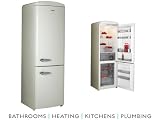 Baumatic Retro Combi Fridge Freezer Ivory RETRO14IV