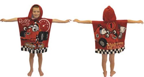 Character World Roary the Racecar No 1 Star Hooded Poncho