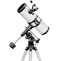 White TwinStar 4.5" Reflector Telescope Fast f/4.4 EQ Mount