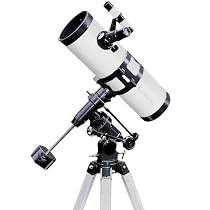 White TwinStar 4.5" Reflector Telescope Fast f/4.4 EQ Mount