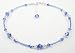September Sapphire Sterling Silver Anklets - Handmade Adjustable Beaded Birthstone Ankle Bracelets
