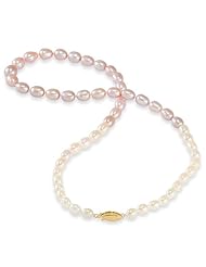 Freshwater Pearl Necklace in 14K Yellow Gold (5-7mm)