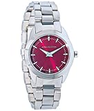 Android Women's Skyline Swiss Red Dial Lady Stainless Steel & Tungsten Bracelet Watch