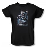 Superman - Night Fight Womens T-Shirt In Black