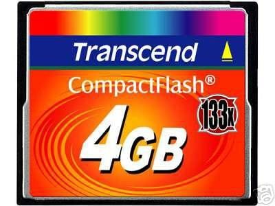 Buy Now at Amazon.com: Transcend TS4GCF133 4GB 133x Ultra Speed Compact Flash Card
