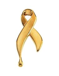 Ribbon of Tears Lapel Pin in 14k Yellow Gold