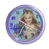 Hannah Montana Sparkling Wall Clock with Silver Glitter