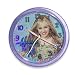 Hannah Montana Sparkling Wall Clock with Silver Glitter