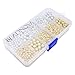 BEADNOVA 1600pcs Silver Plated/Gold Plated Sparkle Beads Smooth Round Loose Beads 3mm 4mm 6mm with Container Box Jewelry Making