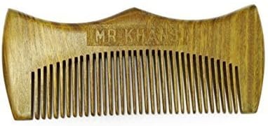 The Original Mr Khans Beard Comb Hand Made- Engraved- Beautifully Crafted- Sandalwood by Mr Khans