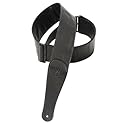 Levy's Leathers M7GG3-BLK Garment Leather Guitar Strap,Black