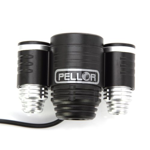 Pellor Waterproof 1800 Lumen 3 Mode Rechargeable CREE XML-T6 + XPE-R2 Cycling Bike Bicycle Head Light HeadLamp HeadLight for Sport Outdoor