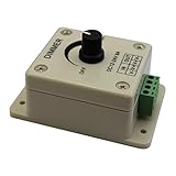 Auralum 調光コントローラ DC12-24V 8 Amp　LEDライト、リボン、ストリップ、ホーム、商業、工業などに適す