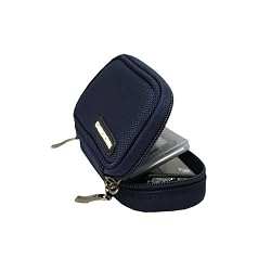 Fujifilm FinePix F50fd CaseCrown Double Memory Foam Compact Camera Case and TSA Approved Combination Lock (Nylon - Navy Blue)