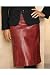 A-Line Leather Skirt (misses 12 SCARLET)