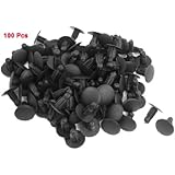 uxcell&reg; 100 Pcs Fastener Rivets Clips for 9mmx6.5mm Hole