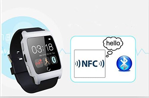 Original Uwatch Ux Smart Watch with Heart Rate Monitor Smart Watch Phone Bluetooth Watch with Heart Rate Sensor Perfectly Compatible with IOS & Android for IOS Android Apple Iphone 4/4s/5/5c/5s Samsung S2/s3/s4/note 2/note 3 HTC Sony Blackberry (Black)