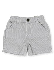 Autograph Pure Cotton Cinch Back Striped Shorts