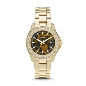 Retro Traveler Three-Hand Stainless Steel Watch Gold-Tone
