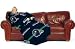 Seattle Seahawks Comfy Throw Blanket With Sleeves Fleece Loose Fitting Sleeves Machine Washable