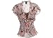 Misses Bay Studio Career Fuchsia Crinkle Duet Blouse