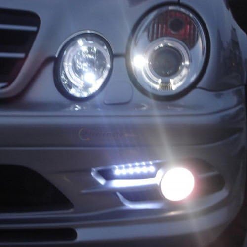 Ryglobal 2x H1 10W LED Fog Lights Xenon White 6000K COB 20W LED DRL Daytime Running Bulbs DRL Driving Lamps