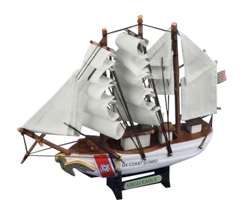 Hampton nautical  uscg eagle tall ship, 7"